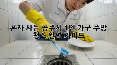 혼자 사는 공주시 1인 가구, 주방 청소 완벽 가이드!