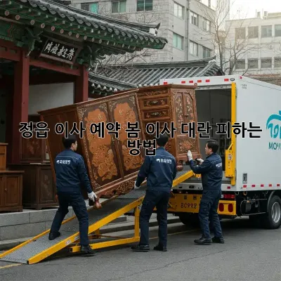 정읍 이사 예약, 봄 이사 대란 피하는 방법!
