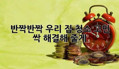 반짝반짝✨ 우리 집, 청소 고민 싹! 해결해 줄게! 🏡