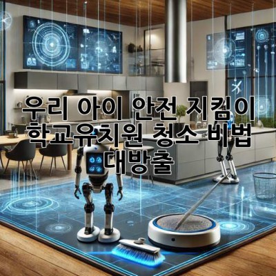 우리 아이 안전 지킴이 🛡️ 학교/유치원 청소 비법 대방출!