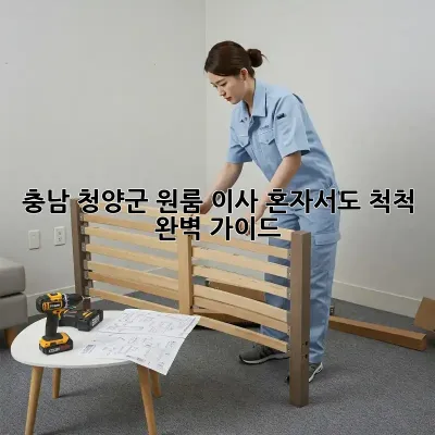충남 청양군 원룸 이사, 혼자서도 척척! 완벽 가이드