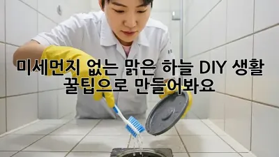 미세먼지 없는 맑은 하늘, DIY 생활 꿀팁으로 만들어봐요!